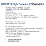 MATEK H743-WING V3 ArduPilot INAV 3-8S H743 Flugs teuerung 30,5x30,5mm für RC Airplane Multi rotor Starr flügel drohnen